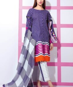 Gul Ahmed Summer 2023 – 3PC Unstitched Lawn Suit GA-09