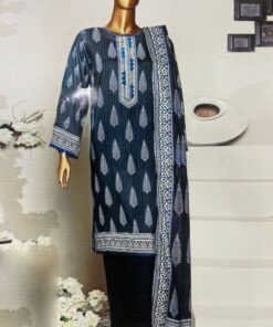Bin Saeed 3Pcs Embroidered Lawn Collection 2023 BS-12B