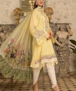 MariaB Unstitched 3Pcs Embroidered Lawn Collection 2023 MB-06A