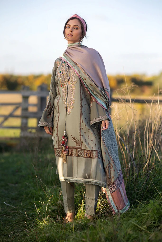 Sobia Nazir Unstitched 3Pcs Embroidered Lawn Suit 2023 SN-35B