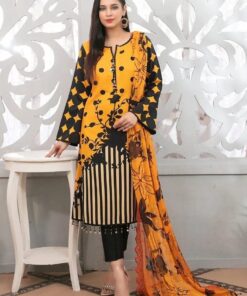 LimeLight 3Pcs Embroidered Lawn Collection 2023 LL-61A