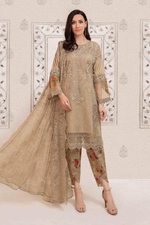MariaB 3Pcs Embroidered Lawn Collection 2023 MB-70B