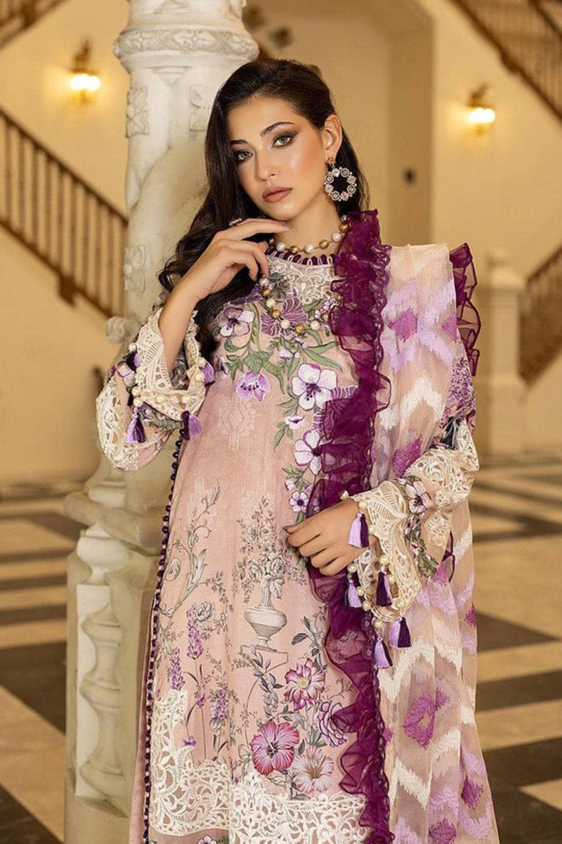 Sobia Nazir 3Pcs Embroidered Dhanak Collection 2023 SN-137 - Image 3