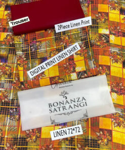 Bonanza Satrangi 2Pc Digital Printed Winter Linen Collection 2023 BZ-07