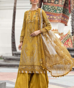MariaB 3Pcs Embroidered Winter Linen Collection 2023 MB-503A