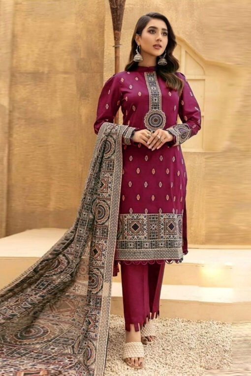 Bareeze Premium Embroidered Karandi Collection 2023 BR-03