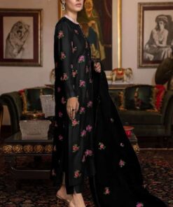 HONEY WAQAR Embroidered Winter Silk Collections 2022 HW-109