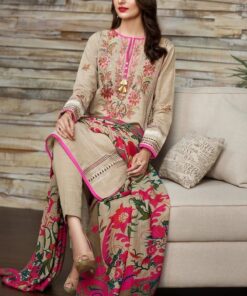 Khaadi 3Pcs Embroidered Dhanak Suit 2022 KH-16701B