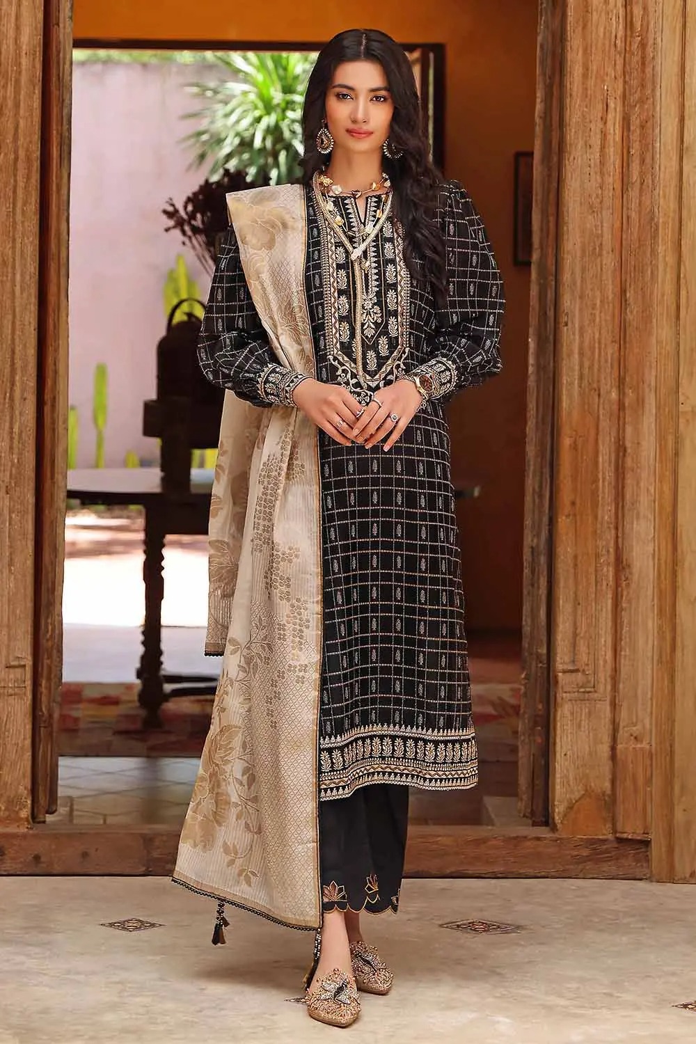 Gul Ahmed Dhanak 2022 – 3PC Unstitched Dhanak Suit GA-138A