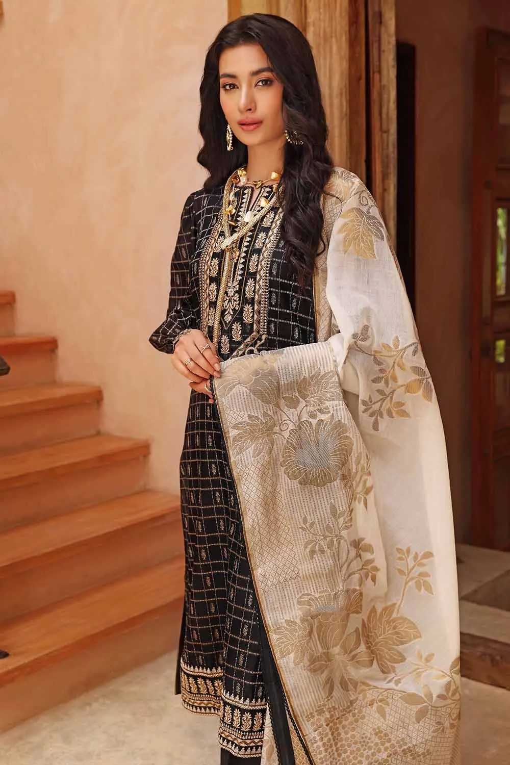 Gul Ahmed Dhanak 2022 – 3PC Unstitched Dhanak Suit GA-138A - Image 3