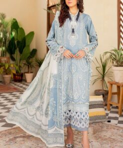 Firdous 3Pcs Embroidered Summer Lawn Collection 2024 FR-3647A