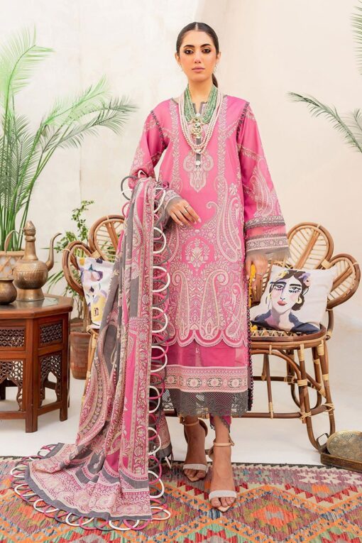 Firdous 3Pcs Embroidered Summer Lawn Collection 2024 FR-3647B