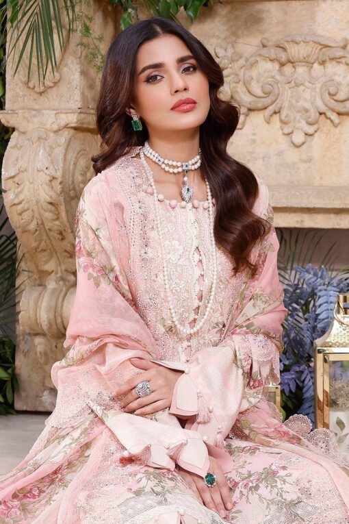 Firdous 3Pcs Embroidered Summer Lawn Collection 2024 FR-707A - Image 3