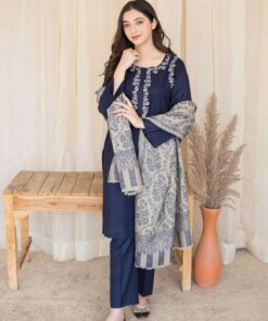 Aisling By Nirmal 3Pcs Embroidered Lawn Collection 2024 AN-0015