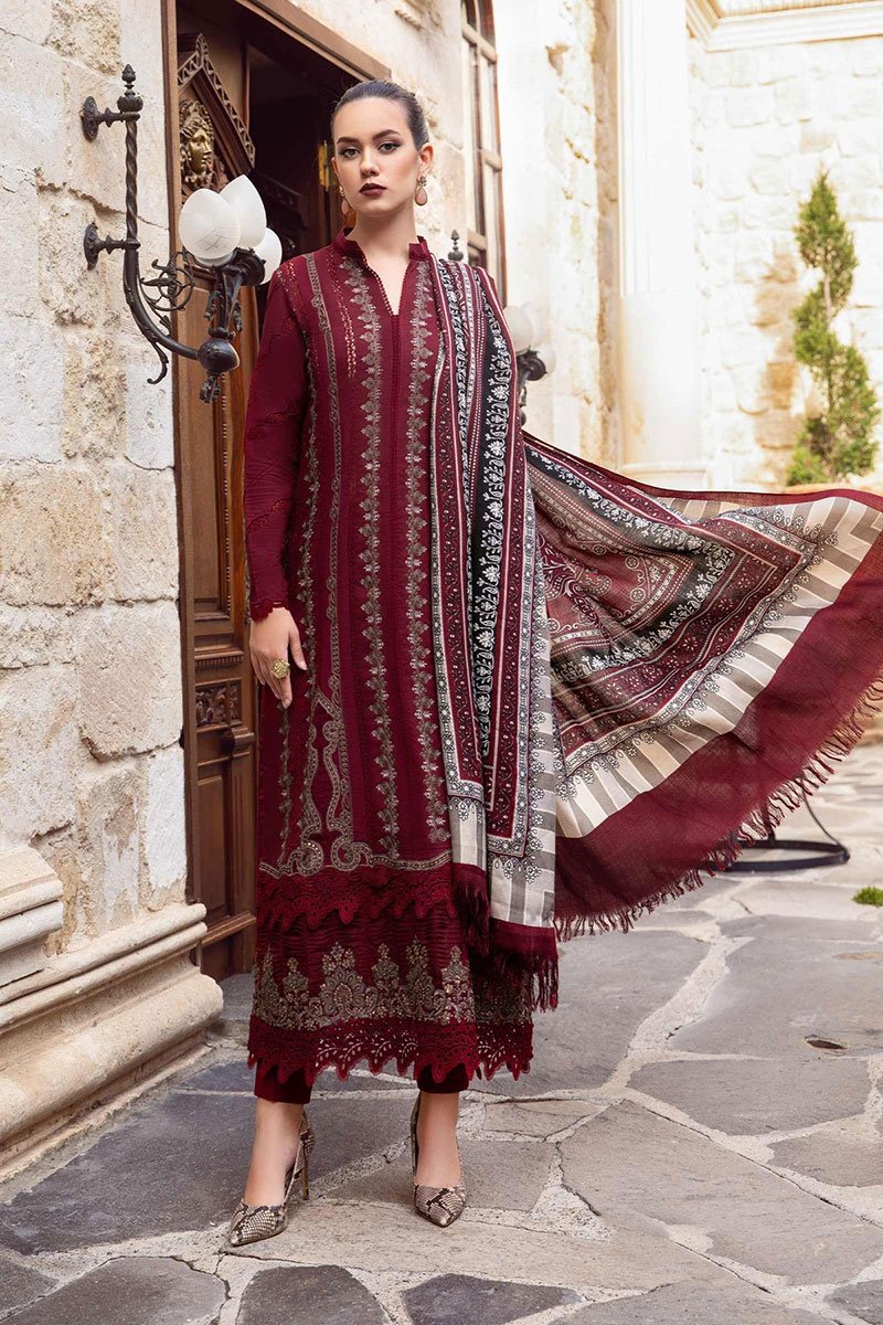 Maria B 3Piece Embroidered Summer Lawn Suits 2023 MB-02A