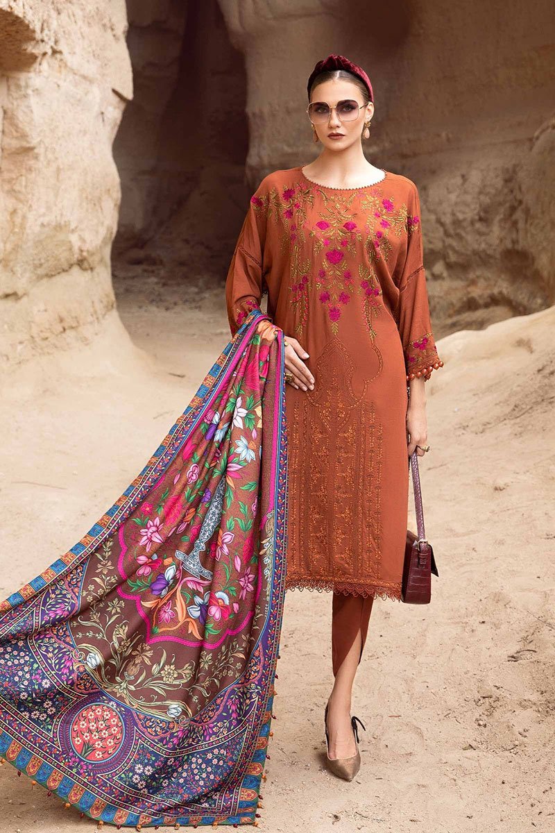Maria B 3Piece Embroidered Summer Lawn Suits 2023 MB-04A
