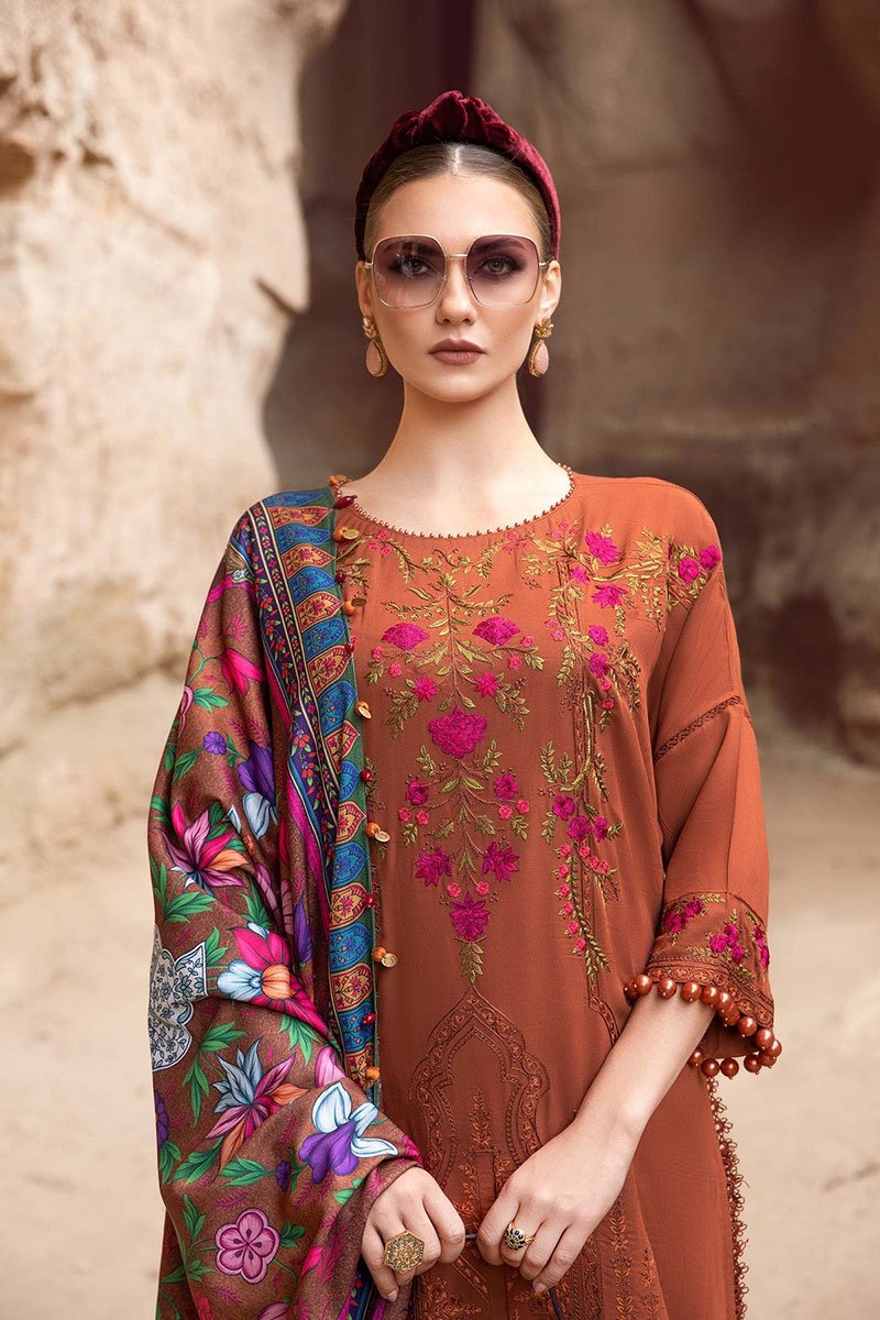 Maria B 3Piece Embroidered Summer Lawn Suits 2023 MB-04A - Image 2