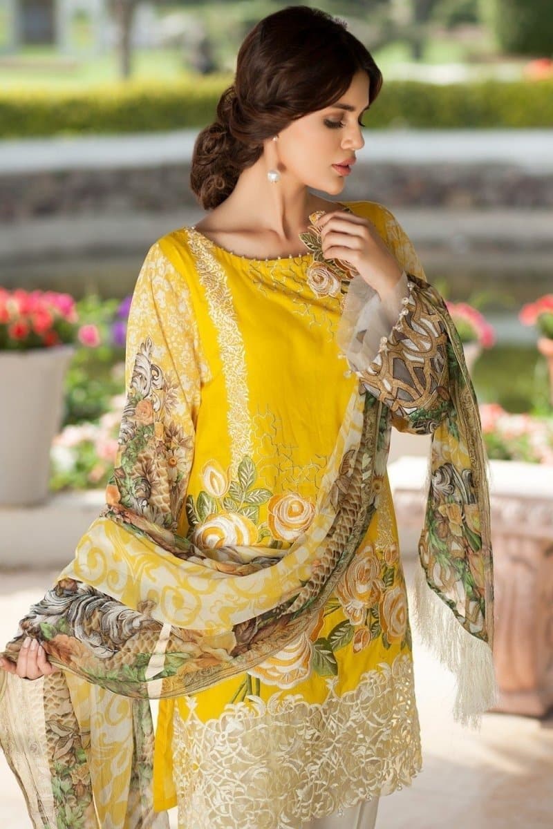 Mausummry 3Pcs Embroidered Lawn Collection 2024 MS-440 - Image 2